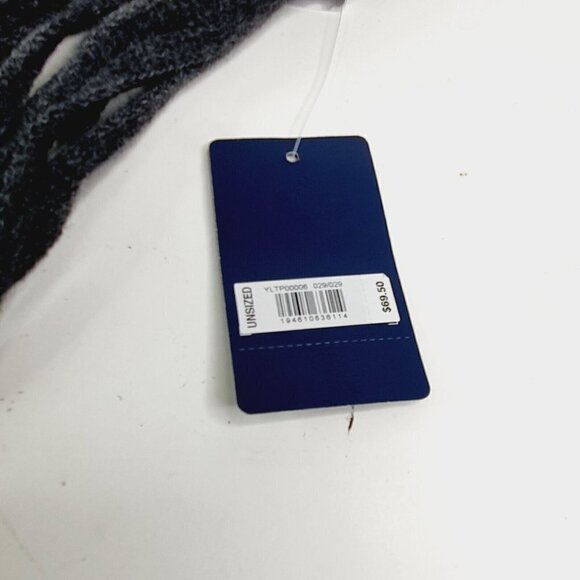 New Lucky Brand Charcoal Grey Fringe Soft Scarf $69.50 - Picture 4 of 7